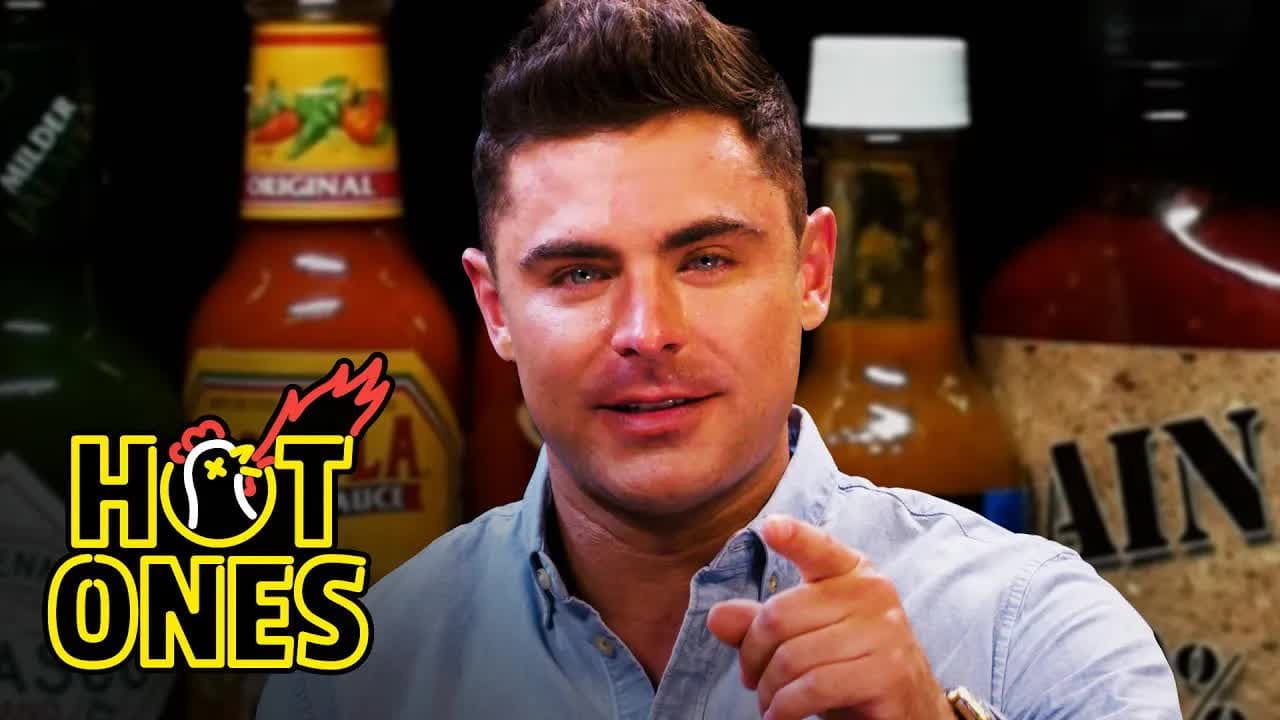 Zac Efron Ups the Ante While Eating Spicy Wings still
