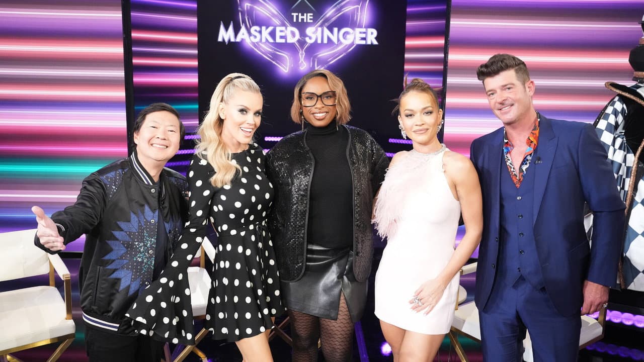 Cast of the Masked Singer still
