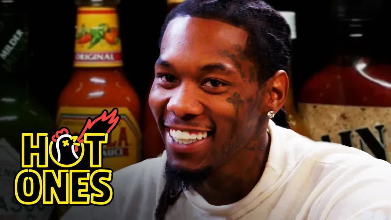 Offset Screams Like Ric Flair While Eating Spicy Wings still