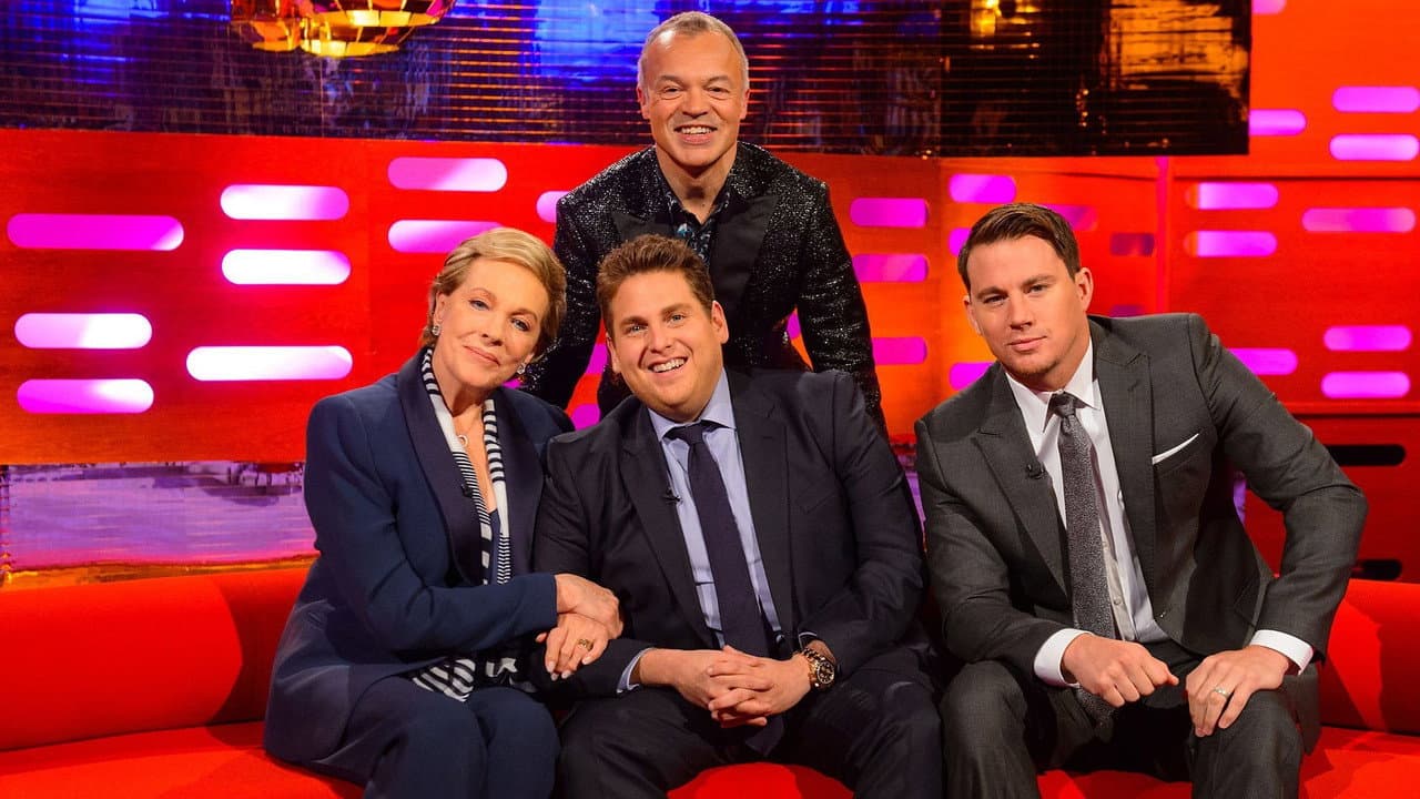 Dame Julie Andrews, Channing Tatum, Jonah Hill, Pharrell Williams still