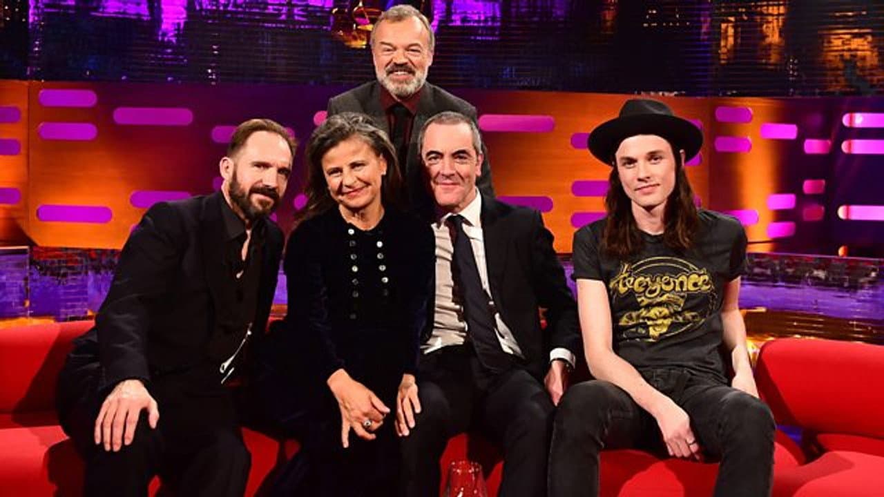 Ralph Fiennes, Tracey Ullman, James Nesbitt, James Bay still