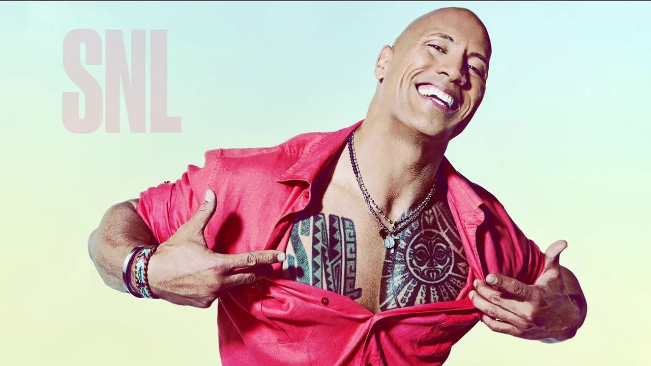 Dwayne Johnson with Katy Perry still