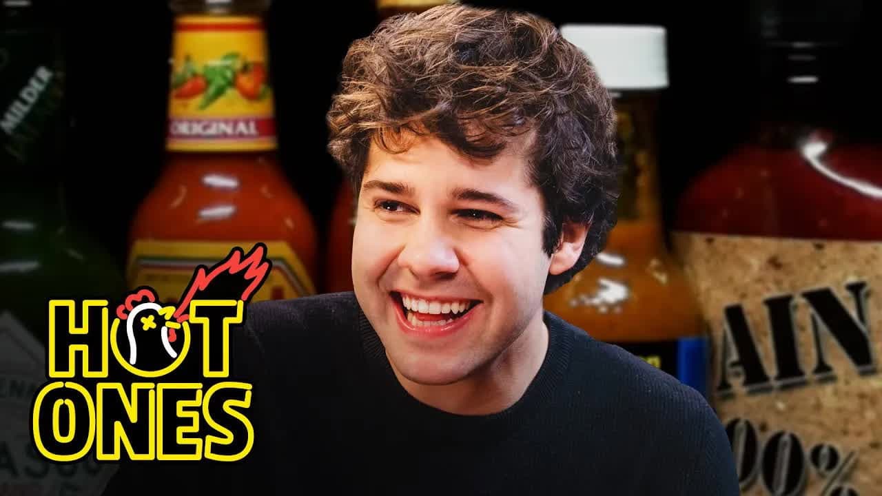 David Dobrik Experiences Real Pain While Eating Spicy Wings still