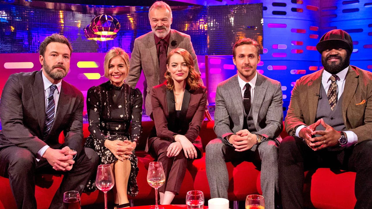 Ben Affleck, Sienna Miller, Ryan Gosling, Emma Stone and Gregory Porter still