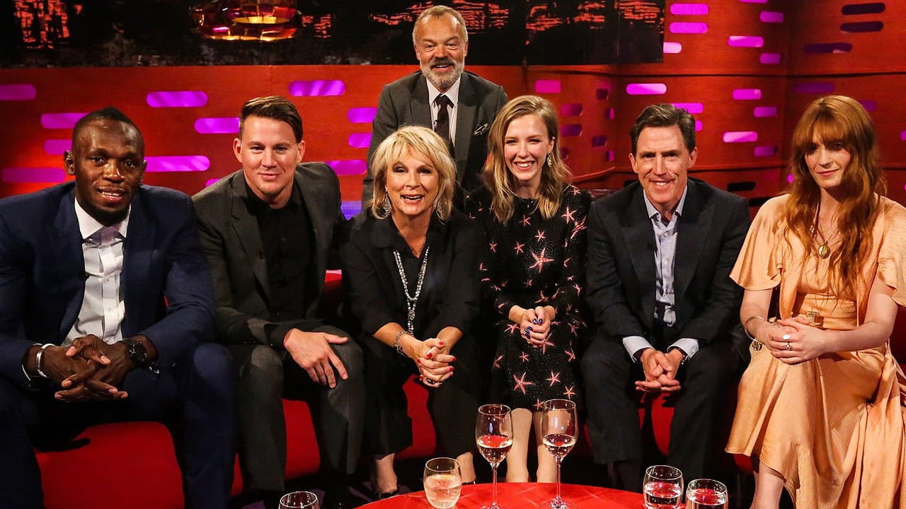 Usain Bolt, Channing Tatum, Jennifer Saunders, Beattie Edmondson, Rob Brydon, Florence and the Machine still
