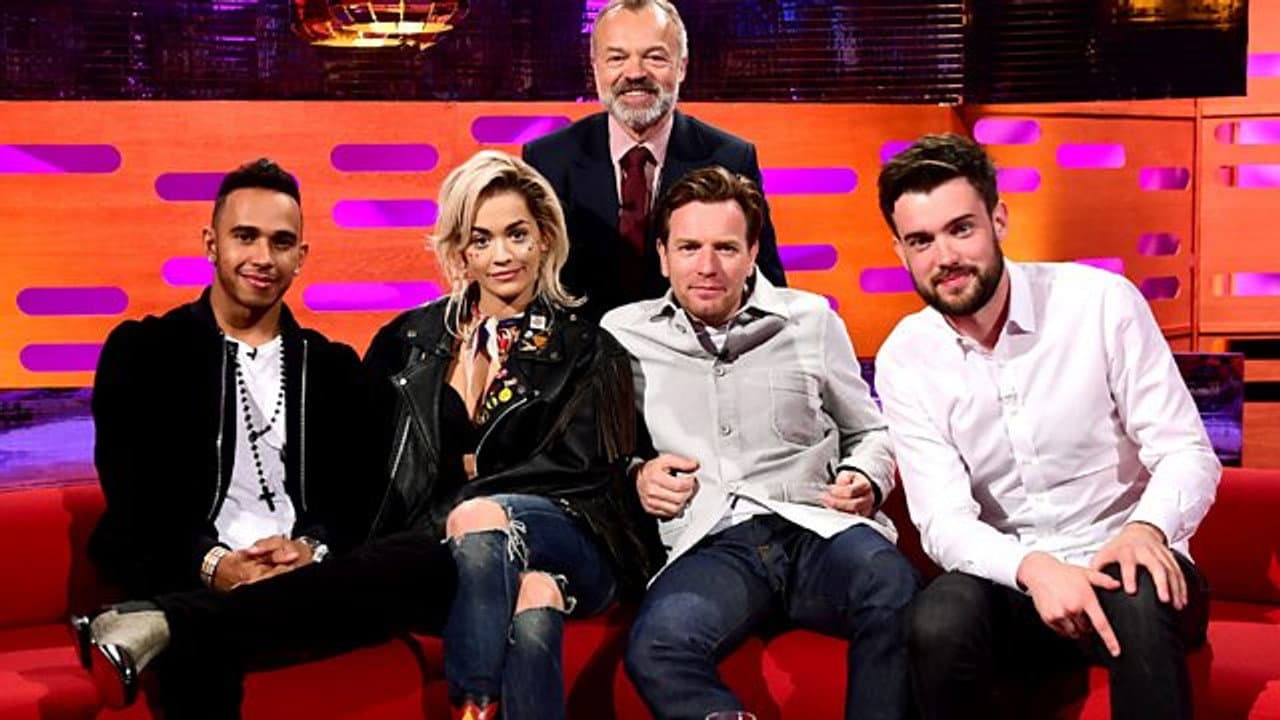 Lewis Hamilton, Ewan McGregor, Jack Whitehall, Rita Ora still