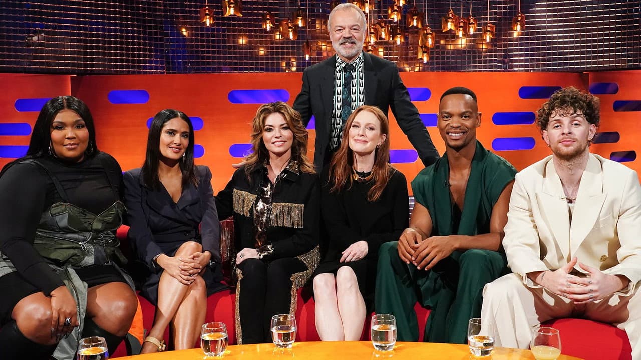 Salma Hayek Pinault, Shania Twain, Julianne Moore, Johannes Radebe, Lizzo and Tom Grennan still