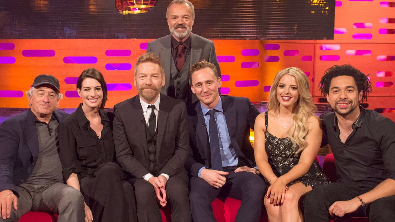 Robert De Niro, Anne Hathaway, Sir Kenneth Branagh, Tom Hiddleston, Shires still