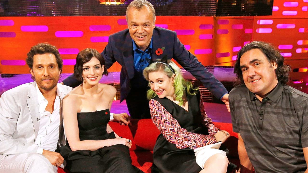 Matthew McConaughey, Anne Hathaway, Lena Dunham, Micky Flanagan, Sia still