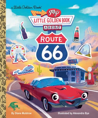 My little golden book about route 66 artwork