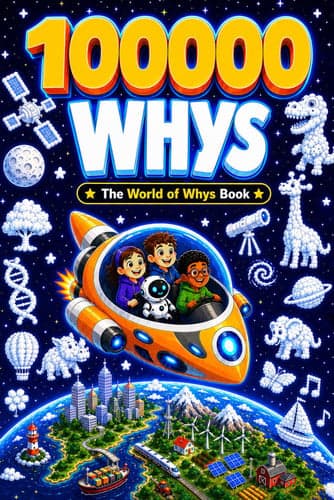 100000 Whys: The World of Whys Book: The Ultimate Children’s Encyclopedia of Big Questions, Amazing Facts, Science, Space, History, Animals, and Much More artwork