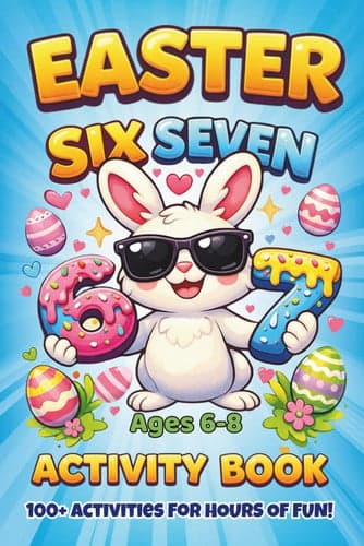 Easter Six-Seven Activity Book: The Ultimate Puzzle Collection Packed with Mazes, Word Searches, Crosswords, Sudoku & Would You Rather Fun for Ages 6-8 artwork