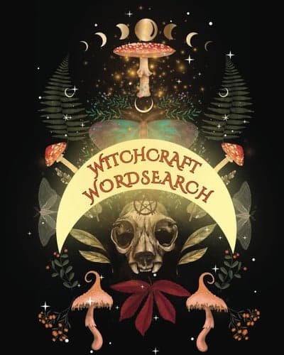 Witchcraft Wordsearch: A Wicked Word Quest Puzzle Book- featuring characters and places from your favorite place, The Midnight Library! (Forbidden Books from The Midnight Library Podcast) artwork