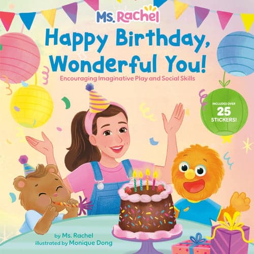 Happy Birthday, wonderful you! encouraging imaginative play and social skills artwork