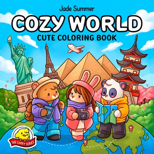 Cozy World: Cute Coloring Book (The Comfy Series)