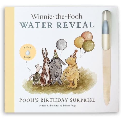 Winnie-the-Pooh: Pooh's Birthday Surprise: A Water Reveal Book (Tabitha Paige Children's Book Series) artwork