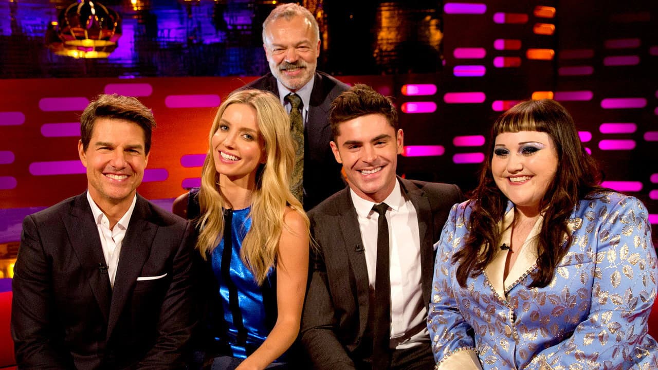 Tom Cruise, Annabelle Wallis, Zac Efron, Beth Ditto still