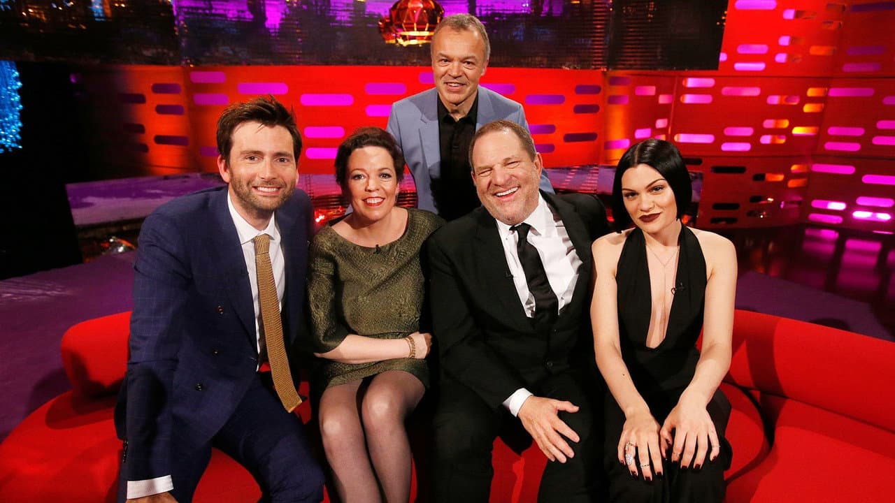 David Tennant, Olivia Colman, Harvey Weinstein, Jessie J still