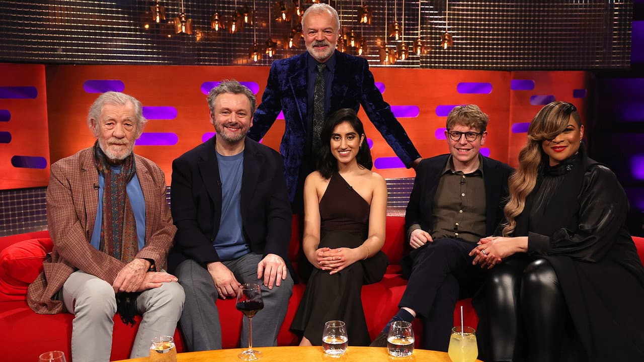 Sir Ian McKellen, Michael Sheen, Ambika Mod, Josh Widdicombe and Gabrielle still