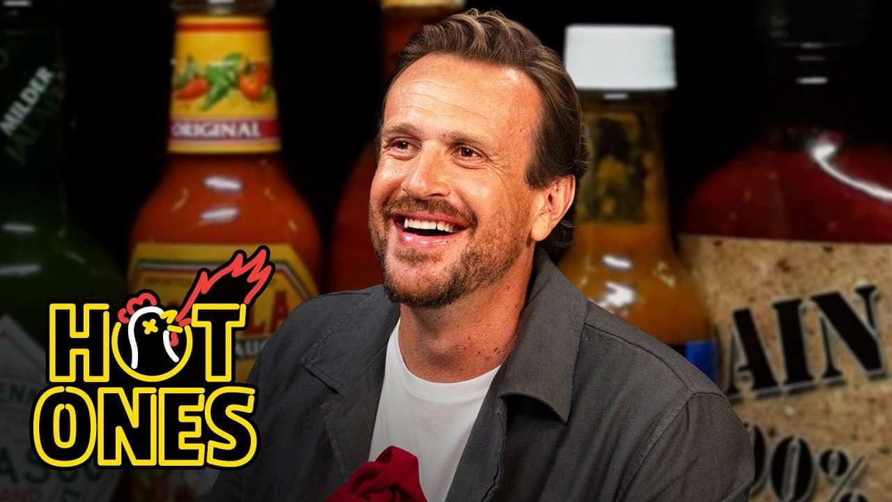 Jason Segel Won't Back Down While Eating Spicy Wings still